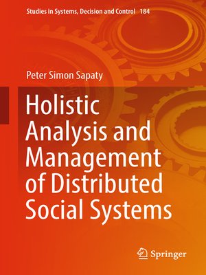 cover image of Holistic Analysis and Management of Distributed Social Systems